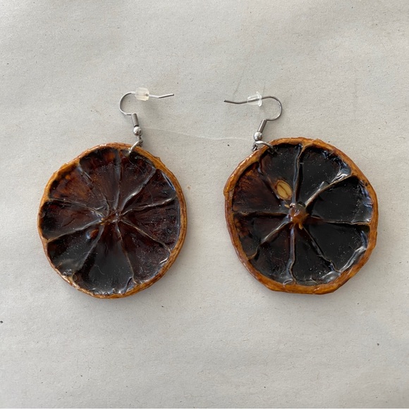 Real Lemon Earrings - Picture 1 of 8
